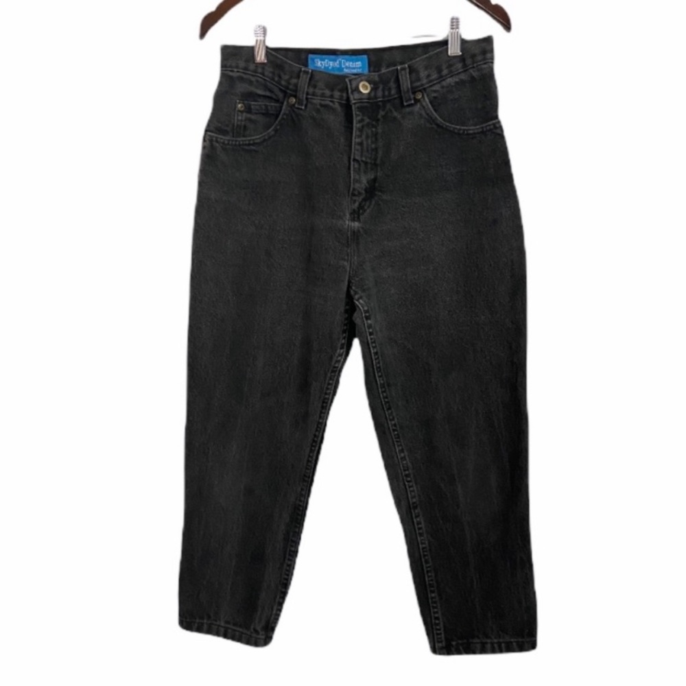 Vintage SkyDyed Denim Black Relaxed Fit Jeans - Picture 12 of 12